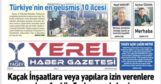 Yerel Haber Gazetesi Yayın Hayatına başladı.