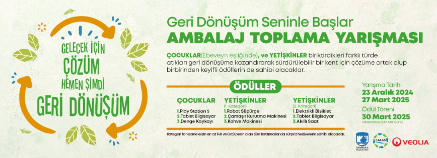 ÖDÜLLÜ AMBALAJ TOPLAMA YARIŞMASI BAŞLIYOR