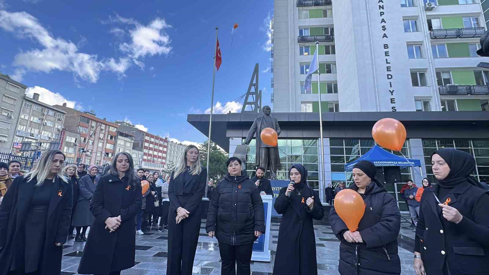 Gaziosmanpaşa’da şiddet mağduru kadınlar anıldı