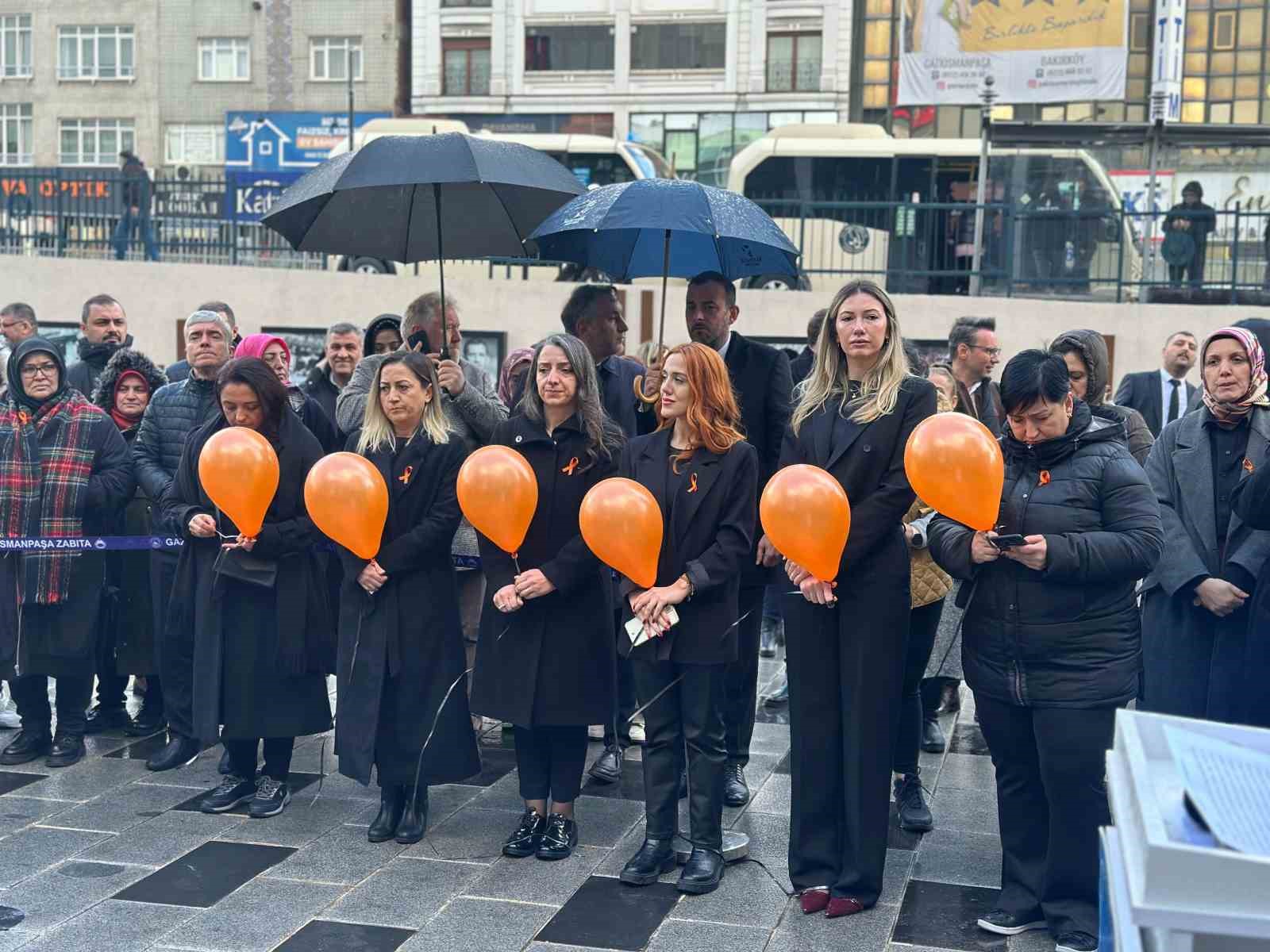 Gaziosmanpaşa’da şiddet mağduru kadınlar anıldı