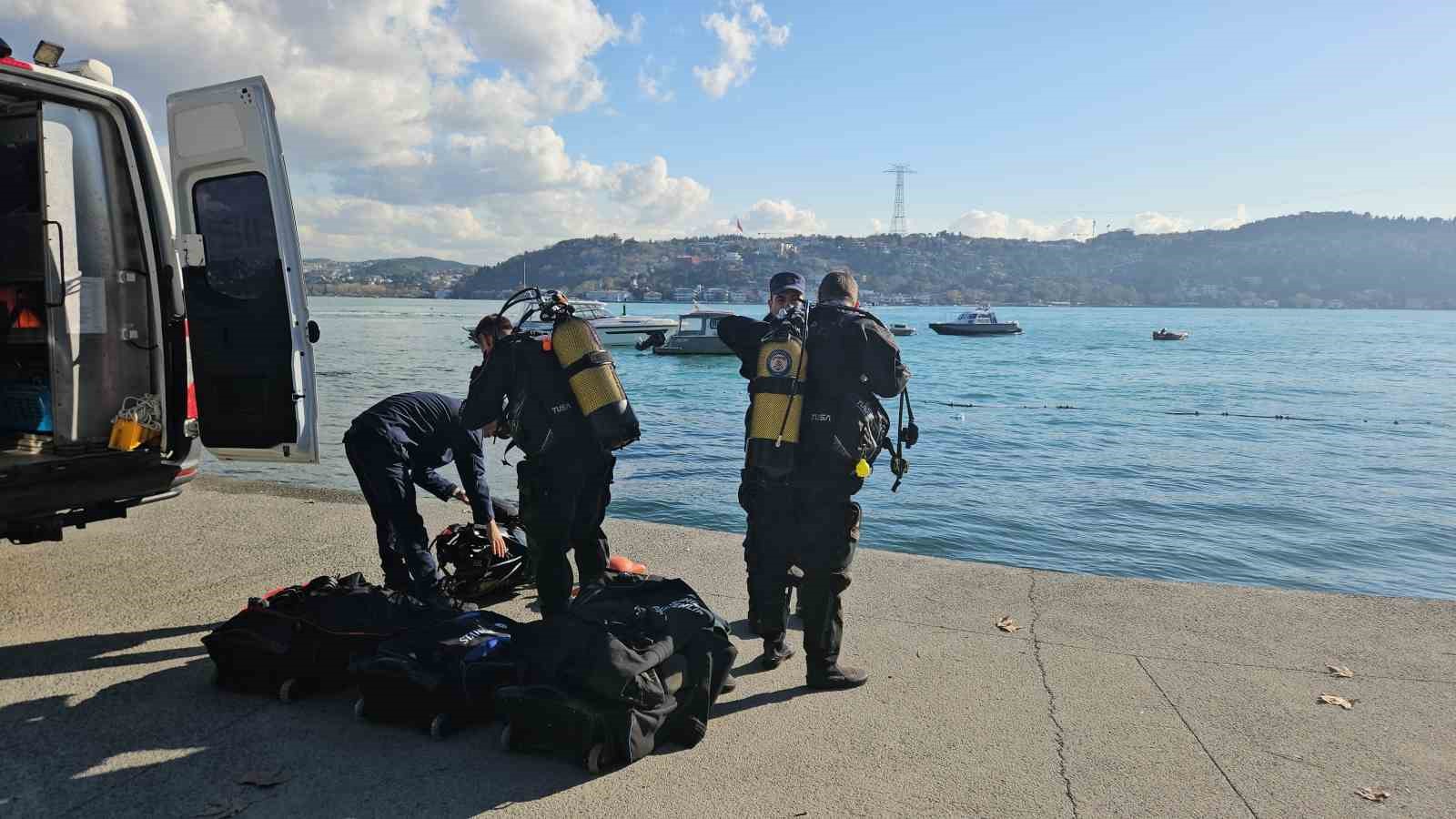 Rumeli Hisarı’nda denizde kaybolan 2 kişiyi arama çalışmaları devam ediyor